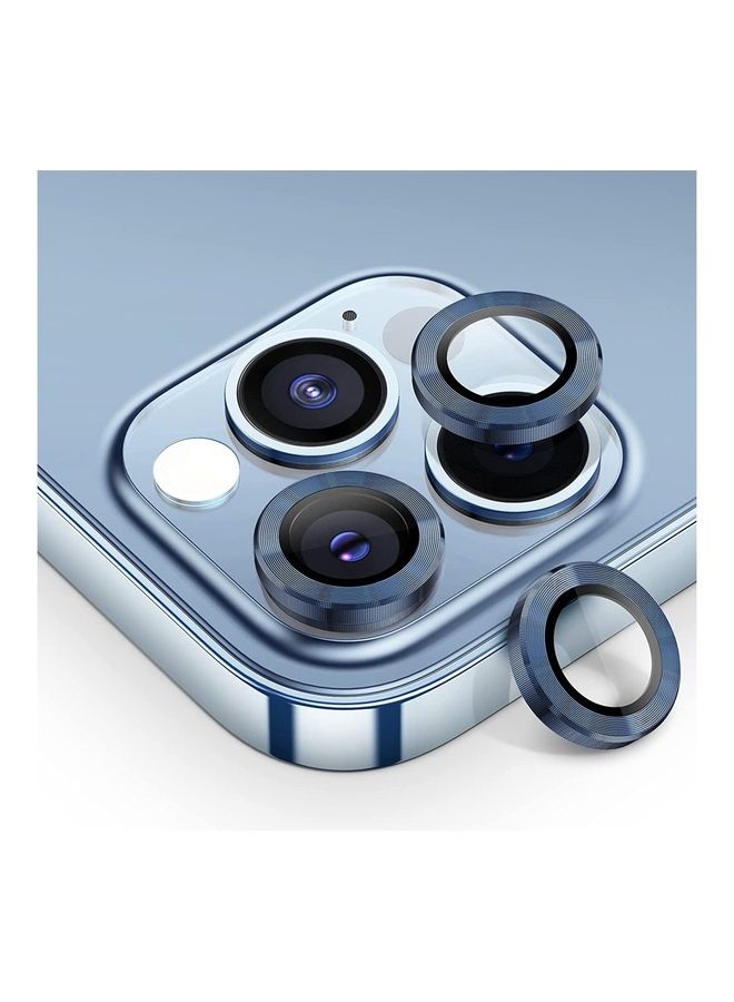 MARGOUN - iPhone 14 Pro Max Camera Lens Shield Protector 9H Tempered Glass Scratch Resistant HD Lens Shield Blue - Image 1