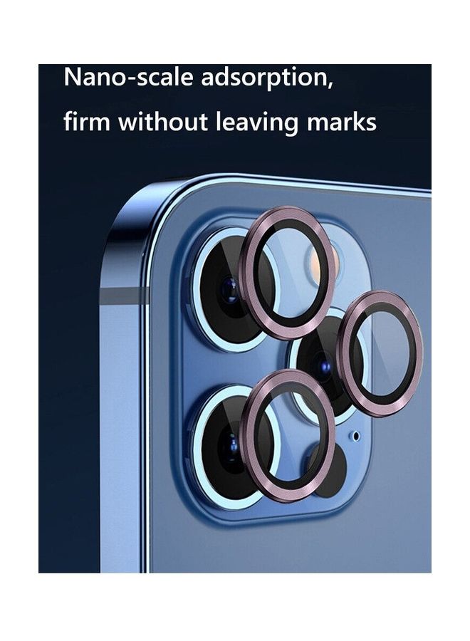 MARGOUN iPhone 14 Pro Max Camera Lens Shield Protector 9H Tempered Glass Scratch Resistant HD Lens Shield Purple - Image 2