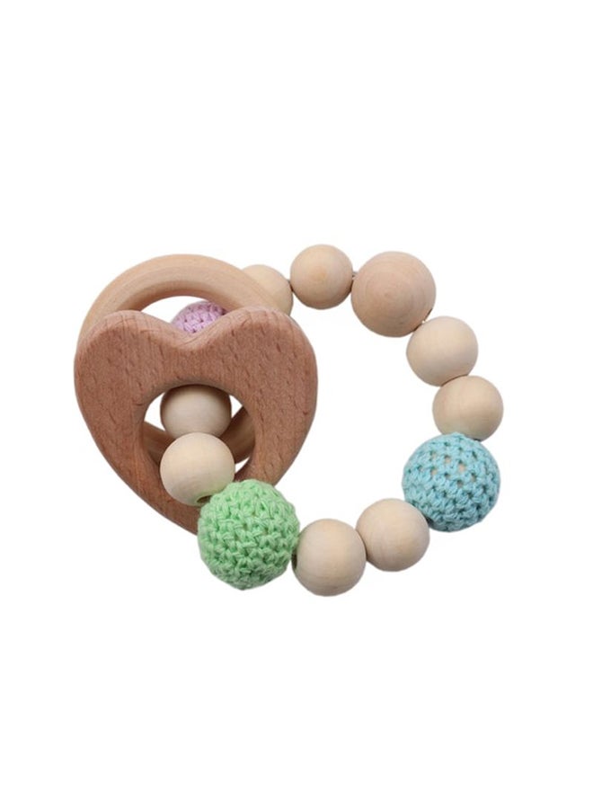 1-Piece Safe Beech Wooden Teething Bracelet Unicorn Animal Chew Toy  - Image 2