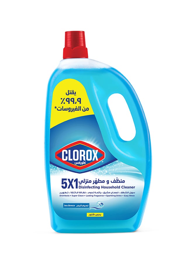 Clorox - 5X1 Disinfecting Household Cleaner Sea Breeze Blue 3Liters - Image 1