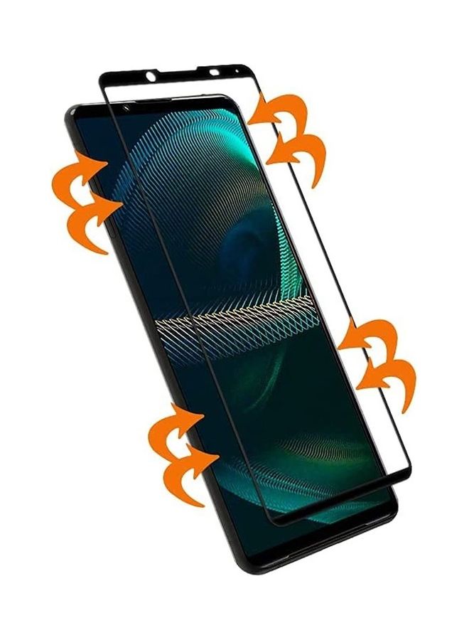 مارجون 2 حزمة من الزجاج المقسى المضاد للخدش شفاف ثلاثي الأبعاد عالي الدقة من الحافة إلى الحافة تغطية كاملة 9H واقي شاشة فيلم صديق لسوني Xperia 5 III 6.1 بوصة - Image 5