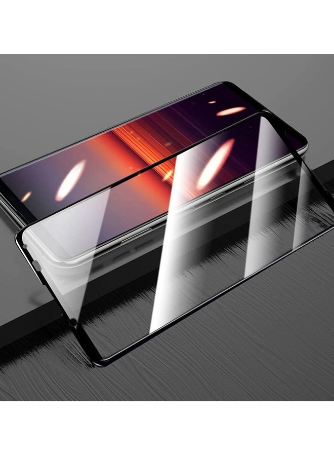 مارجون حزمة 3 واقي شاشة زجاجي مقسى مضاد للخدش شفاف 3D HD تغطية كاملة من الحافة إلى الحافة 9H متوافق مع الجراب لهاتف سوني إكسبيريا 5 IV 6.1 بوصة - Image 3