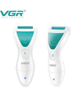 VGR Electric Feet Callus Removers Rechargeable, Portable Electronic Foot File Pedicure Tools, Electric Callus Remover Kit, Professional Pedi Feet Care for Dead, Hard Cracked Dry Skin Green 15 x 6 x 3.5cm  - Image 3
