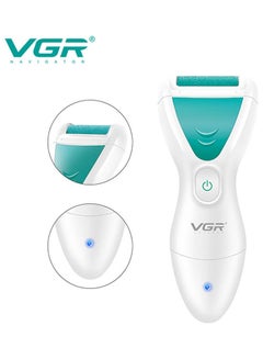 VGR Electric Feet Callus Removers Rechargeable, Portable Electronic Foot File Pedicure Tools, Electric Callus Remover Kit, Professional Pedi Feet Care for Dead, Hard Cracked Dry Skin Green 15 x 6 x 3.5cm  - Image 4
