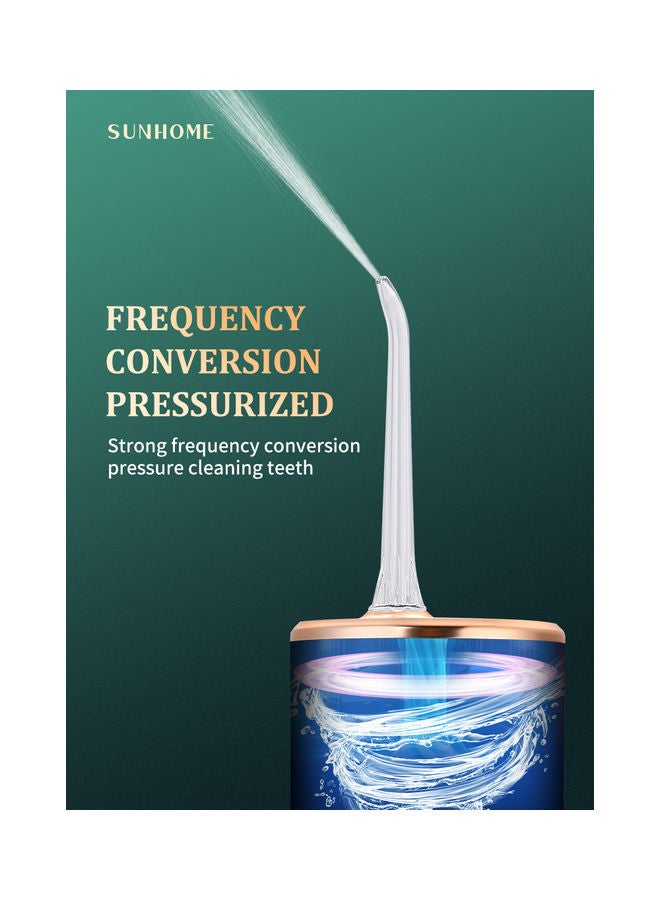 صن هوم جهاز الإرواء بالماء كهربائي منزلي لاسلكي للأسنان بشحن بمنفذ USB - Image 5
