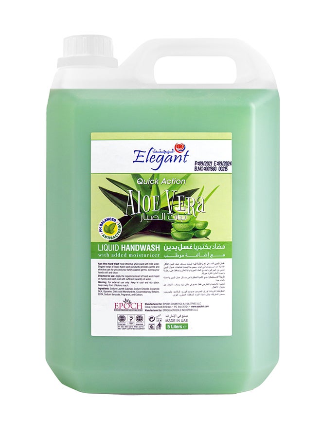 Elegant Aloe Vera Handwash Refill Clear 5Liters  - Image 1