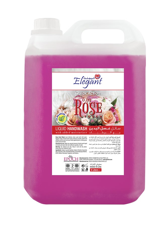 Elegant Rose Handwash Refill Clear 5Liters 