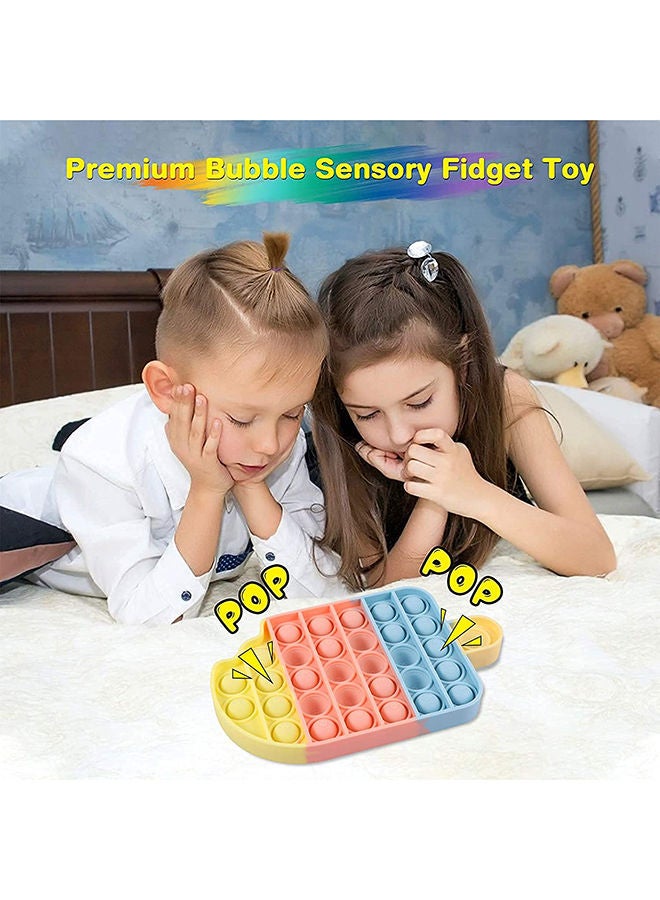 XiuWoo Stress Relieve Durable Washable Silicone Push Pop Bubble Sensory Fidget Toy 18x10.5cm - Image 2