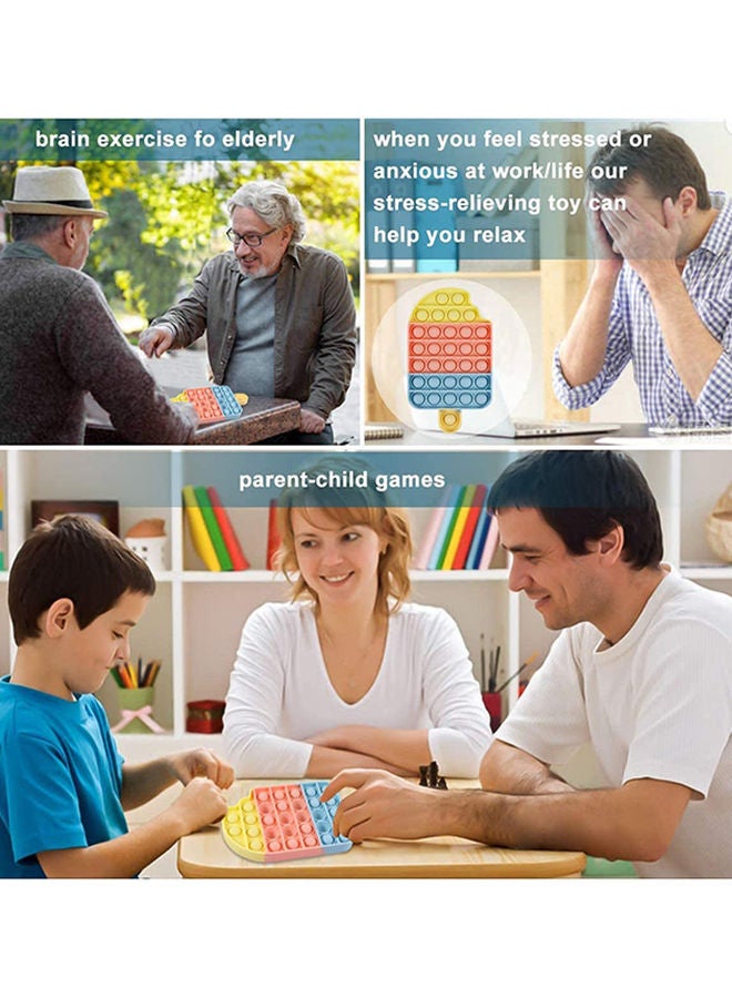 XiuWoo Stress Relieve Durable Washable Silicone Push Pop Bubble Sensory Fidget Toy 18x10.5cm - Image 3