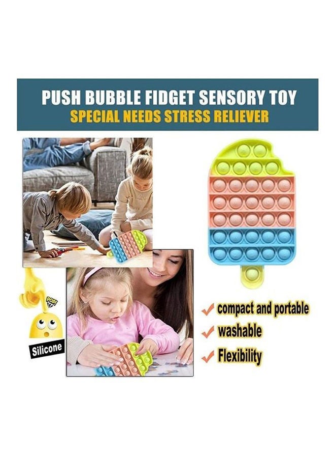 شو وو لعبة إسفنجية من السيليكون غير السام لتخفيف التوتر تعمل بالضغط لتخفيف التوتر 18x1.8x10.5سم - Image 3