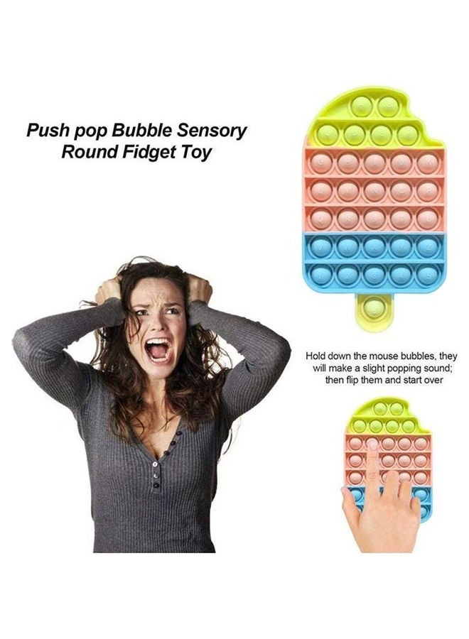 شو وو لعبة إسفنجية من السيليكون غير السام لتخفيف التوتر تعمل بالضغط لتخفيف التوتر 18x1.8x10.5سم - Image 4