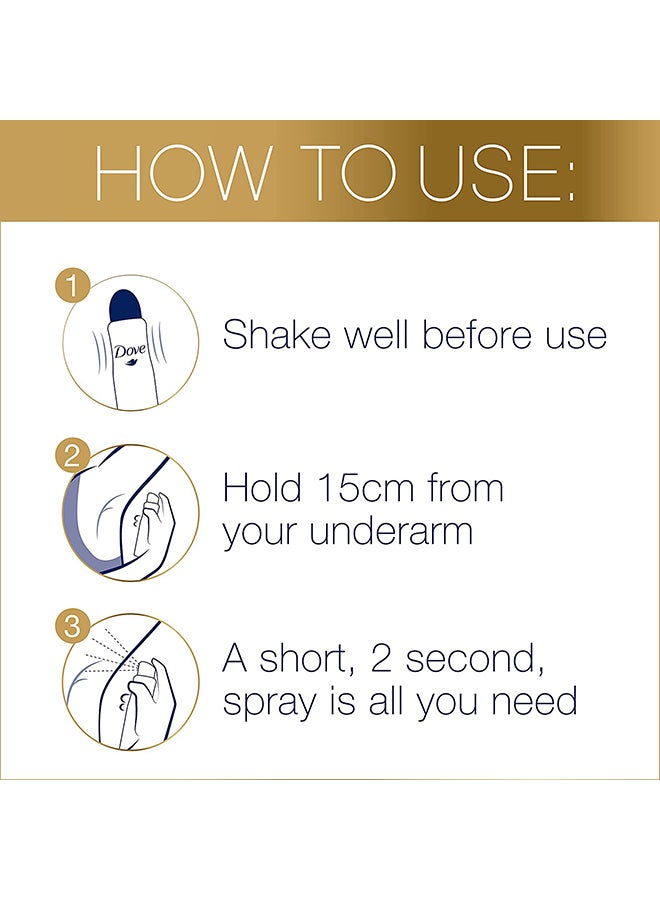 Dove Go Fresh Deodrant Spray White 250ml - Image 2