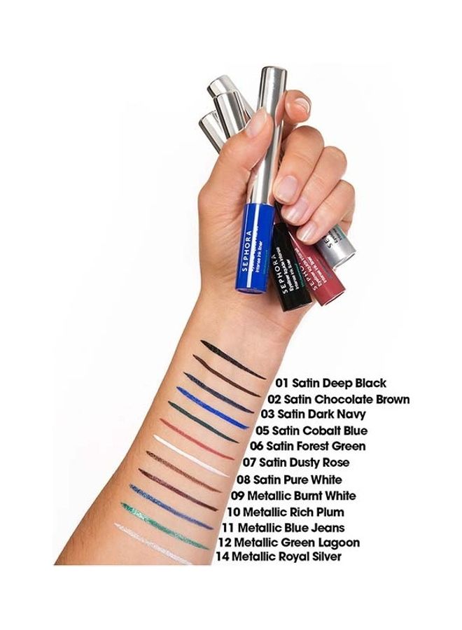 SEPHORA COLLECTION - Intense Ink waterproof liquid eyeliner 05 - Satin Cobalt Blue - Image 1