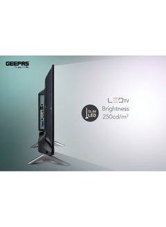 32" Edgelss Slim LED TV with Remote Control,HDMI & USB Ports, AV Mode, Head Phone Jack, PC Audio In,VGA,Energy Saving Technology, Dynamic Sound GLED3201EHD Black - v1668429600/N17046885A_3