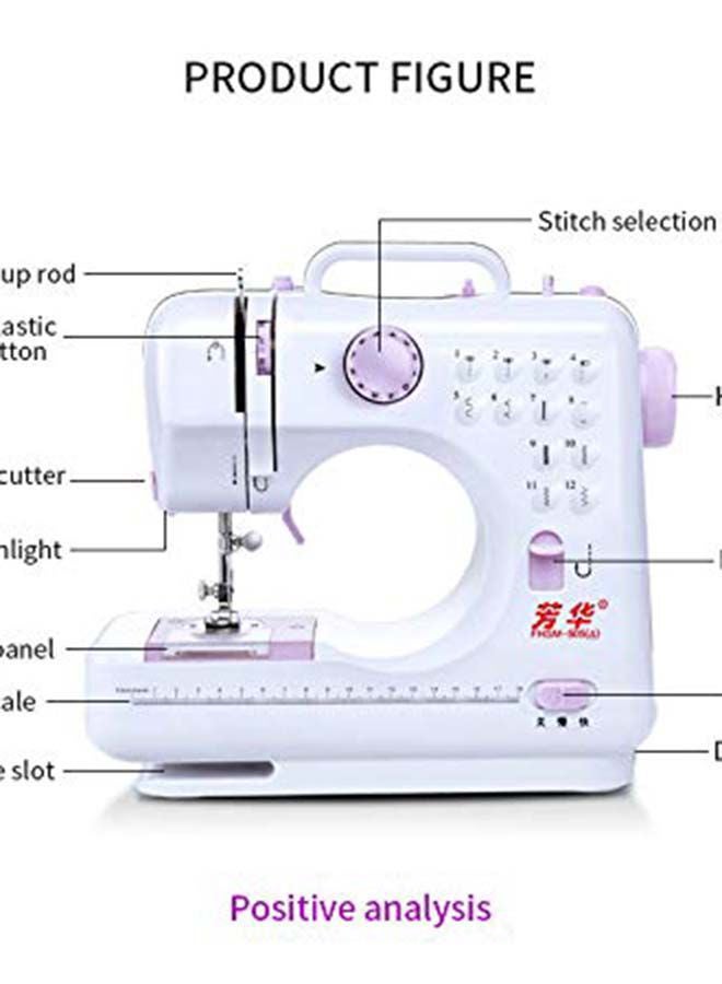 DLC - Electrical Sewing Machine DLC-31031 White/Purple - Image 1
