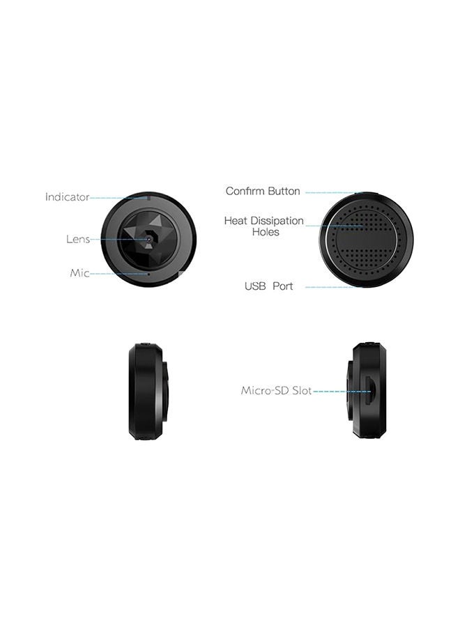 UK PLUS - C6 HD 720P Mini Camera With Battery Bult In,Wifi  Night Vision Live Streaming, Portable Nanny Cam Hidden Mini Camera With Magnet (With Mobile Phone App) - Image 1