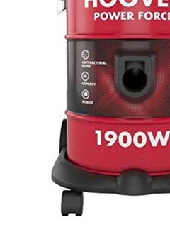 HOOVER Power Force Drum Vacuum Cleaner 18 Litre Capacity, With Blower Function For Home & Office Use 18 L 1900 W HT87-T1-ME Red/Black  - Image 5