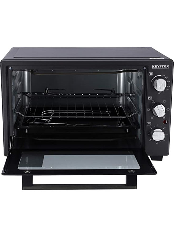 KRYPTON - 6-IN-1 Multi-Functional Counter Top Electric Kitchen Oven With Powerful Rotisserie, Crumb Tray, Perfect For Grilling, Toasting And Roasting, 100- 250°C Adjustable Temperature, 60 Minutes Timer with Bell Ring & Power Indicator Light 45 L 2000 W KNO6246 Black - Image 1