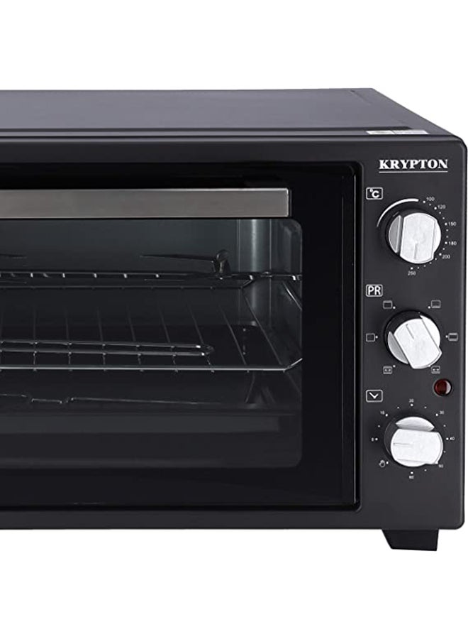 KRYPTON - 6-IN-1 Multi-Functional Counter Top Electric Kitchen Oven With Powerful Rotisserie, Crumb Tray, Perfect For Grilling, Toasting And Roasting, 100- 250°C Adjustable Temperature, 60 Minutes Timer with Bell Ring & Power Indicator Light 45 L 2000 W KNO6246 Black - Image 1