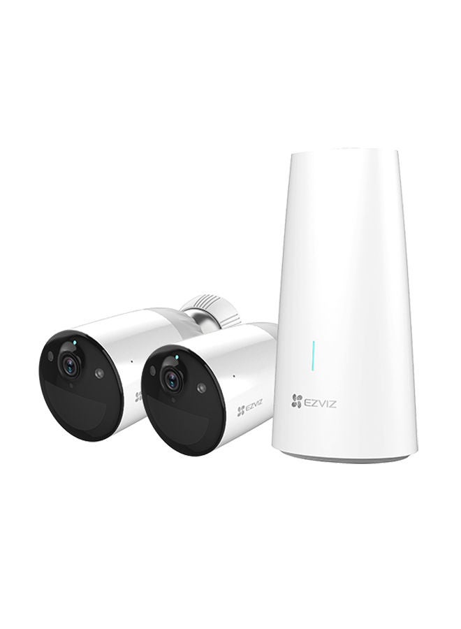 EZVIZ - 2-Piece Wireless Home Security Camera With 365 Days Battery Life White - Image 1