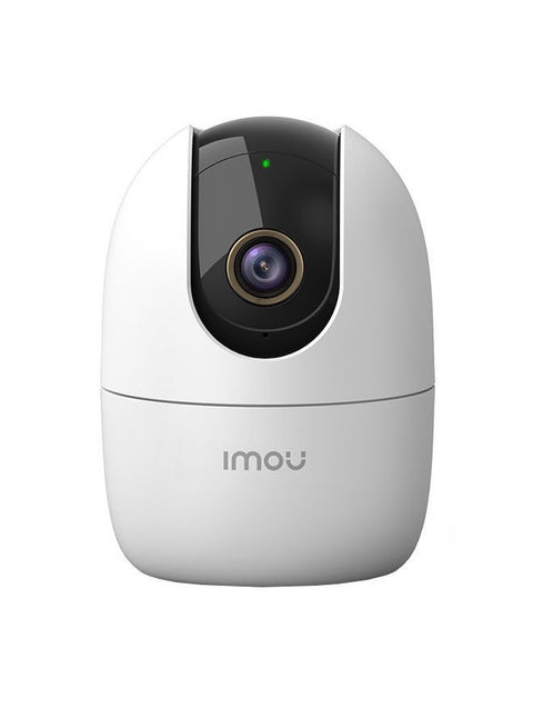 كاميرا مراقبة بدقة 4 ميجابكسل QHD بزاوية 360 درجة - بطاقة SD تصل سعتها إلى 256 جيجابايت، اتصال WiFi وإيثرنت، وضع الخصوصية، مساعد Alexa Google، اكتشاف الإنسان، صوت ثنائي الاتجاه، رؤية ليلية، Ranger2 4MP