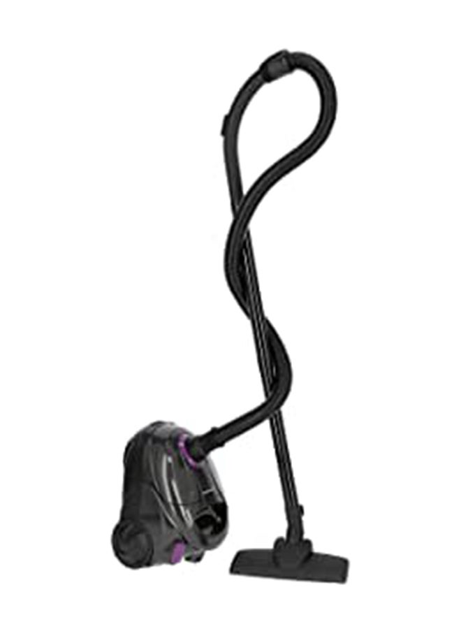 Olsenmark - Vacuum Cleaner with Reusable Dust Bag, Powerful Suction, Dust Full Indicator, Flexible Hose with Airflow on Handle, Pedal Switch and Auto-Rewinding Wire 1.5 L 2200 W OMVC1782 Black/Purple - Image 1