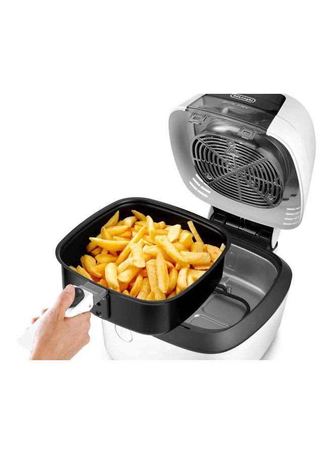 De'Longhi - Plastic Air Fryer Idealfryer 1400W 1.25 L 1400 W DLFH2133.W Grey/Black - Image 1
