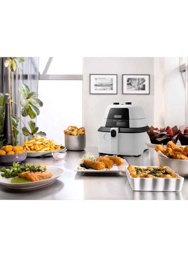 De'Longhi - Plastic Air Fryer Idealfryer 1400W 1.25 L 1400 W DLFH2133.W Grey/Black - Image 1