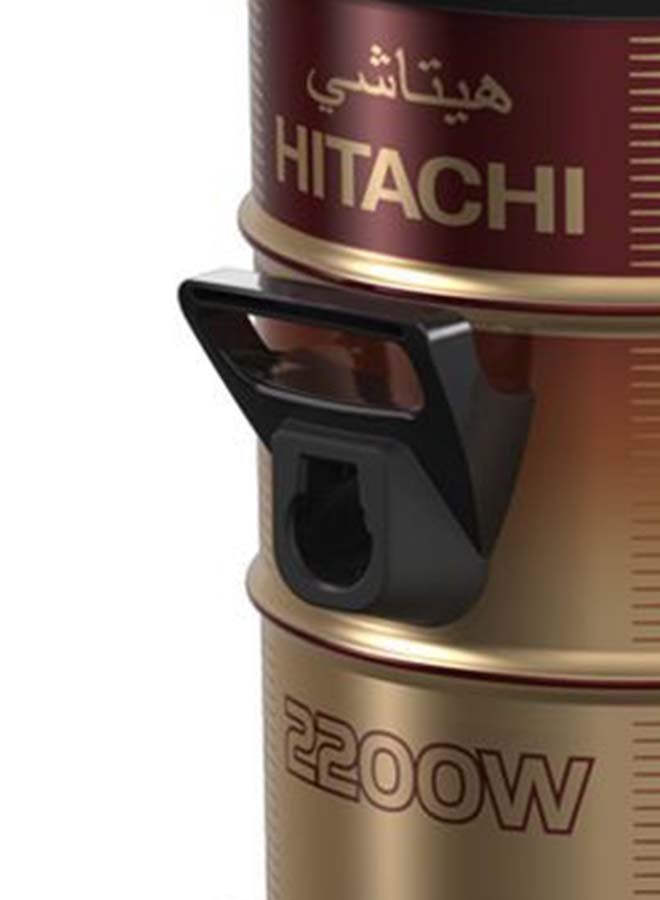 HITACHI - Canister Vacuum Cleaner 21 L 2200 W CV960F Red/Gold/Black - Image 1