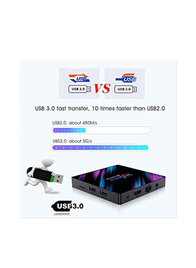H96 - Magic Color Android 10 TV Box 4GB RAM/64GB ROM H96 MAX Black/Purple - Image 1
