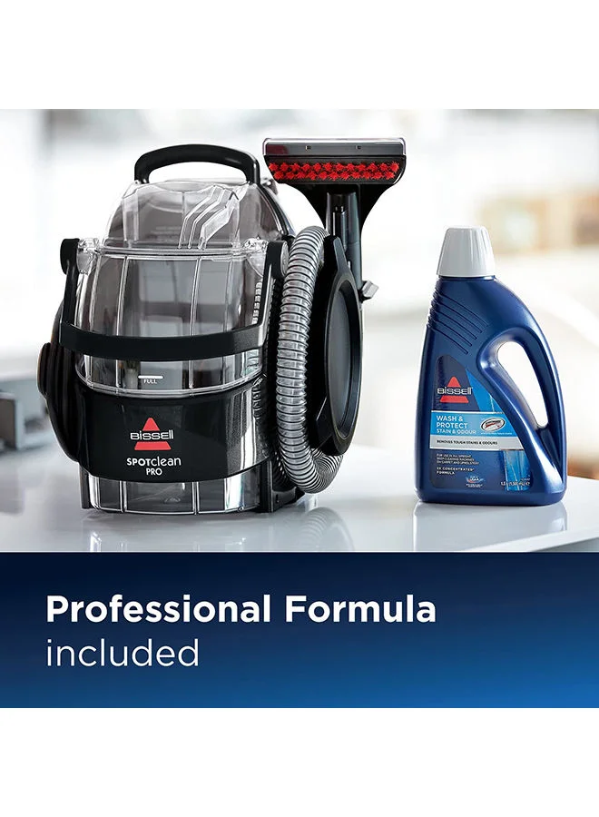 Bissell Professional Deep Cleaner SpotClean PRO Carpet & Upholstery Cleaner: Advanced Stain Removal Technology, Versatile Cleaning Anywhere, Powerful Performance with Superior Suction and Large Removable Water Tanks 2.8 L 750 W ‎1558E Black