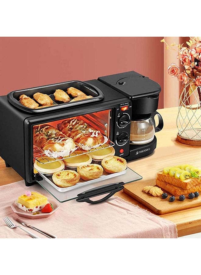 TOSCANA U - 3 In 1 Breakfast Machine With Multifunction Oven 1.5 L 1250 W ST-1242 Black - Image 1