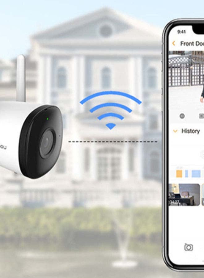 IMOU - 4MP Full HD/ IP 67 Outdoor Bullet Security Camera/ Night Vision/ Up to 256GB SD Card/ WiFi & Ethernet Connection/ Human Detection/ H.265/Alexa Google Assistant/ Bullet 2C 4MP - Image 1