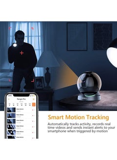 IMOU QHD Indoor WIFI Security Camera / Human Detection / Active Deterrence / Night Vision / Smart Tracking / Privacy Mask / 2-Way Audio / Auto-Tour / SD card (up to 256GB) Alarm Notifications / Rex 4MP  - Image 4
