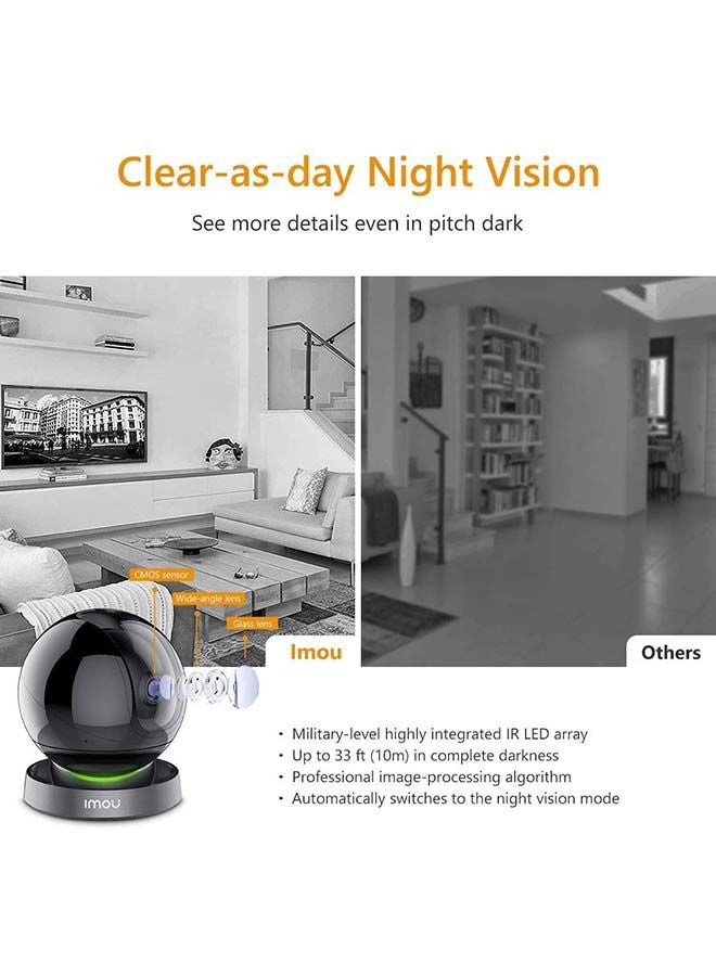 IMOU - QHD Indoor WIFI Security Camera / Human Detection / Active Deterrence / Night Vision / Smart Tracking / Privacy Mask / 2-Way Audio / Auto-Tour / SD card (up to 256GB) Alarm Notifications / Rex 4MP - Image 1