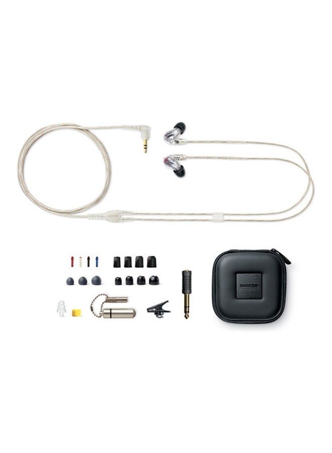 Shure - Shure SE846 Wired Sound Isolating Earphones Gen 2, Secure in-Ear Earbuds, High-End Professional Sound, Hi-Def Four Drivers, Upgraded Sound Filters, Durable Quality, Customizable Frequency - Clear - Image 1