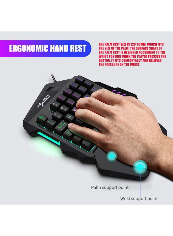 V100 35 Key Gaming Keyboard For PUBG/LOL/CS Gamer -wired - v1668492198/N26669158A_3