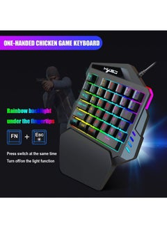 HXSJ V100 35 Key Gaming Keyboard For PUBG/LOL/CS Gamer -wired  - Image 4