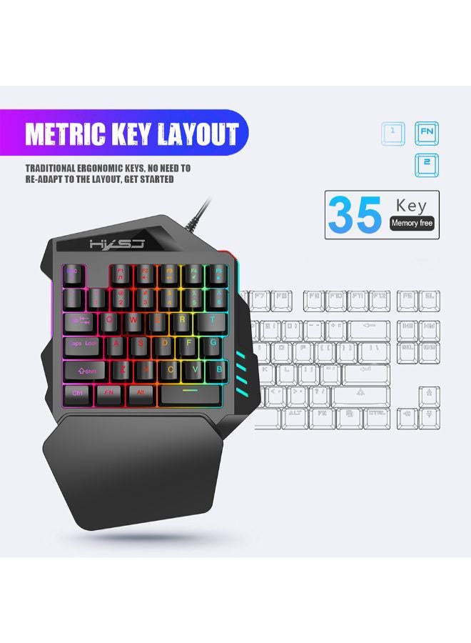 V100 35 Key Gaming Keyboard For PUBG/LOL/CS Gamer -wired - v1668492198/N26669158A_5