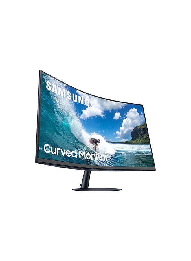 LC27T550FDMXUE 27 inch VA LED Full HD Curved Monitor With 75Hz, AMD FreeSync and DisplayPort HDMI 27inch Black
