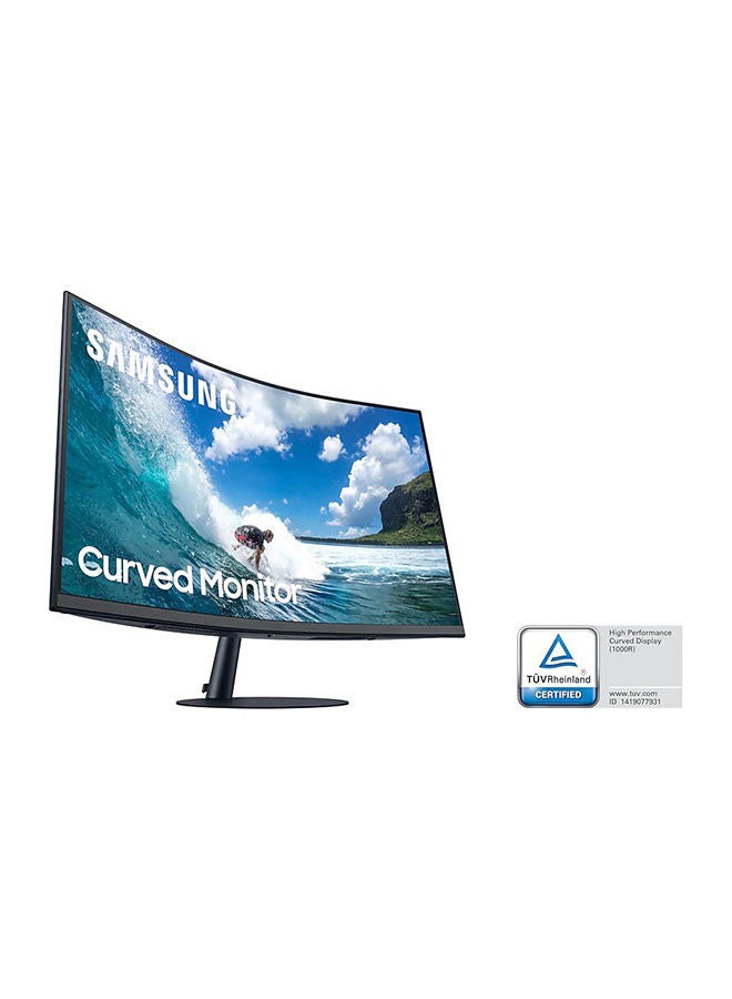 LC27T550FDMXUE 27 inch VA LED Full HD Curved Monitor With 75Hz, AMD FreeSync and DisplayPort HDMI 27inch Black