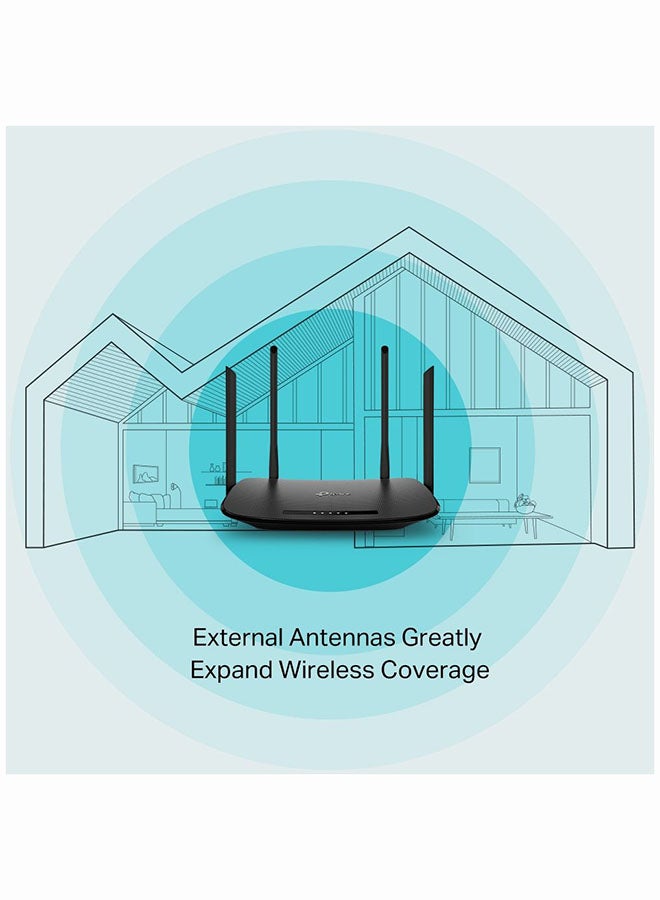 راوتر مودم لاسلكي VDSL/ADSL يعمل بتيار متناوب بسرعة نقل بيانات تصل إلى 1200 ميجابت في الثانية طراز Archer VR300 أسود - v1668492207/N40984076A_6