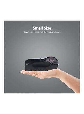 Mini Portable Thermal Wireless Receipt Printer With USB And Bluetooth Black - view 2