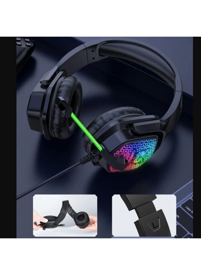 onikuma - Onikuma X3 Gaming Headset with Mic and Noise Cancellation Headphone with LED Light - Image 1