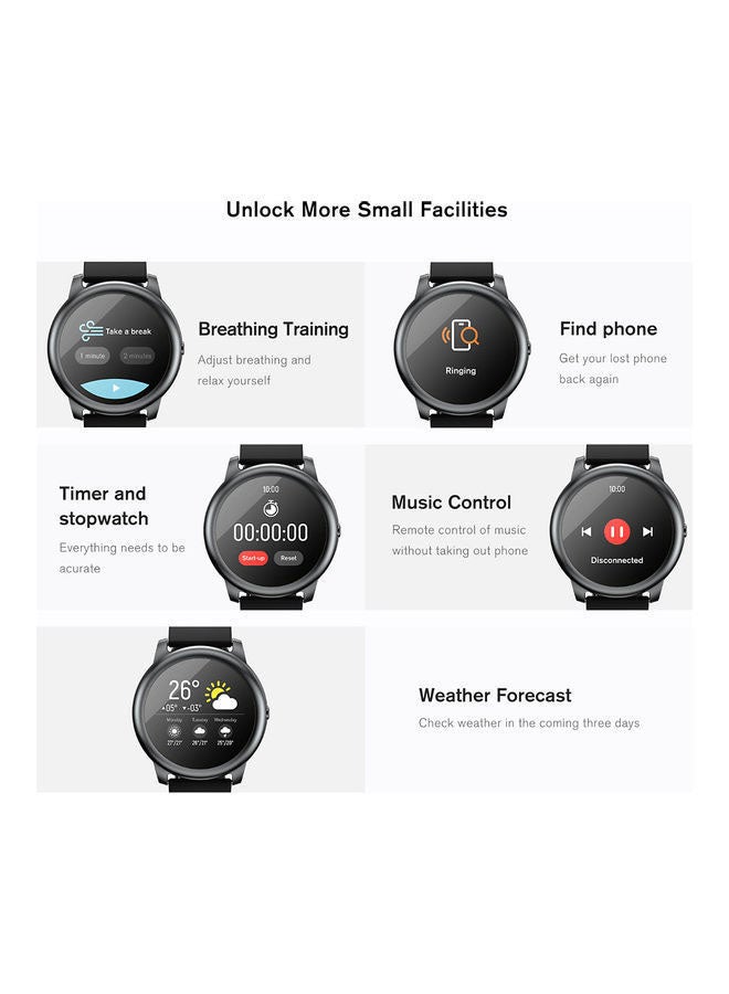 Haylou - 340 mAh Global Version LS05 Solar Smart Watch Black - Image 1
