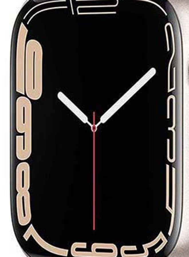 Apple - 309.0 mAh Watch Series 7 GPS + Cellular 45mm Aluminium Case With Sport Band Starlight - Image 1
