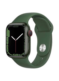 Apple 309 mAh Watch Series 7 GPS + Cellular 45mm Green Aluminium Case with Sport Band Clover  - Image 1