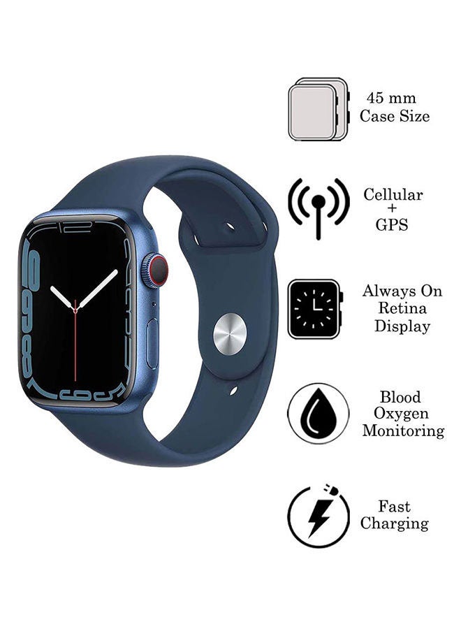 Watch Series 7 GPS + Cellular 45mm Aluminium Case With Sport Band Abyss Blue