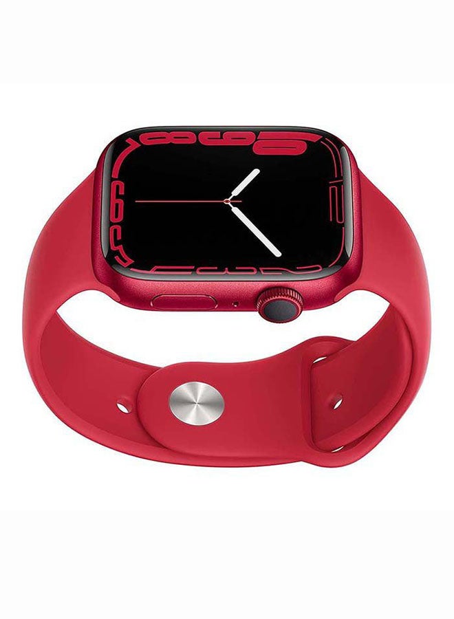 Apple - 309 mAh Watch Series 7 GPS 45mm  Aluminium Case with Sport Band (PRODUCT)RED - Image 1