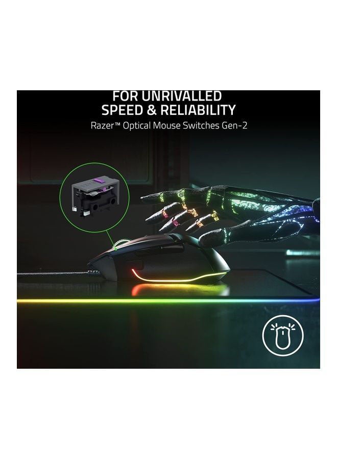 Basilisk V3 Wired Gaming Mouse - 26,000 DPI Focus+ Optical Sensor, 11 Programmable Hyperresponse Buttons, Customizable RGB Chroma Lighting, Ergonomic Right-Handed Design, Optical Mouse Switches for Fast Click Response, Adjustable Scroll Wheel Resistance, Onboard Memory for Profiles, Speedflex Cable for Zero Drag, Powered by Razer Synapse 3, Compatible with Windows and macOS | RZ01-04000100-R3M1 - v1668492297/N51357206A_6